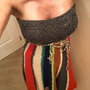 La Rock from intermix cotton stripped tube dress